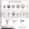 Service Caster 3.5 Inch Gray Polyurethane Swivel 10mm Threaded Stem Caster Brakes SCC, 2PK SCC-TS20S3514-PPUB-TLB-M1015-2-S-2 - alternate 4